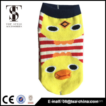 Cotton Women Girl Cartoon Face Short Boat Sock